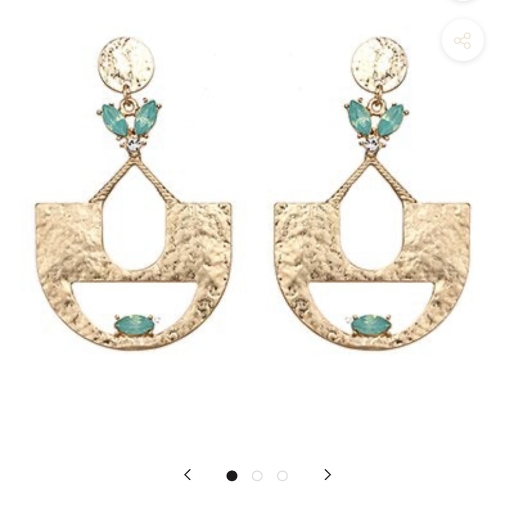 BNIB earrings,  stainless steel, 18k gold plated